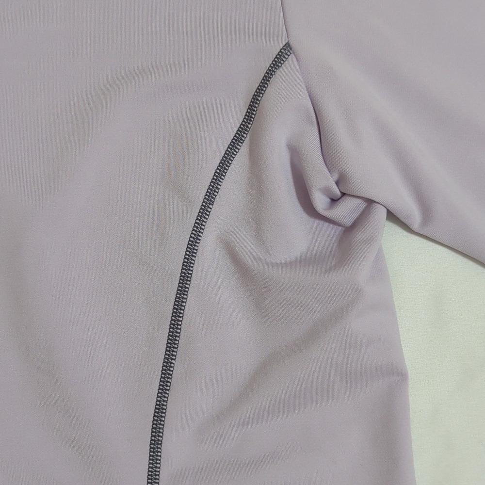 Nike Pro Dri-Fit Mock-Neck Long-Sleeve Top, Color Purple Size L (Kids) - Picture 11 of 14